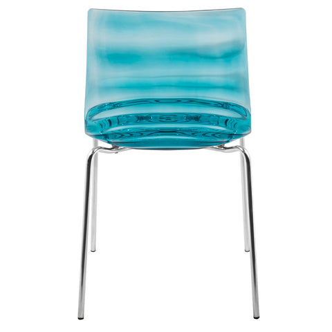 LeisureMod Astor Modern Water Drop Design Dining Side Chair