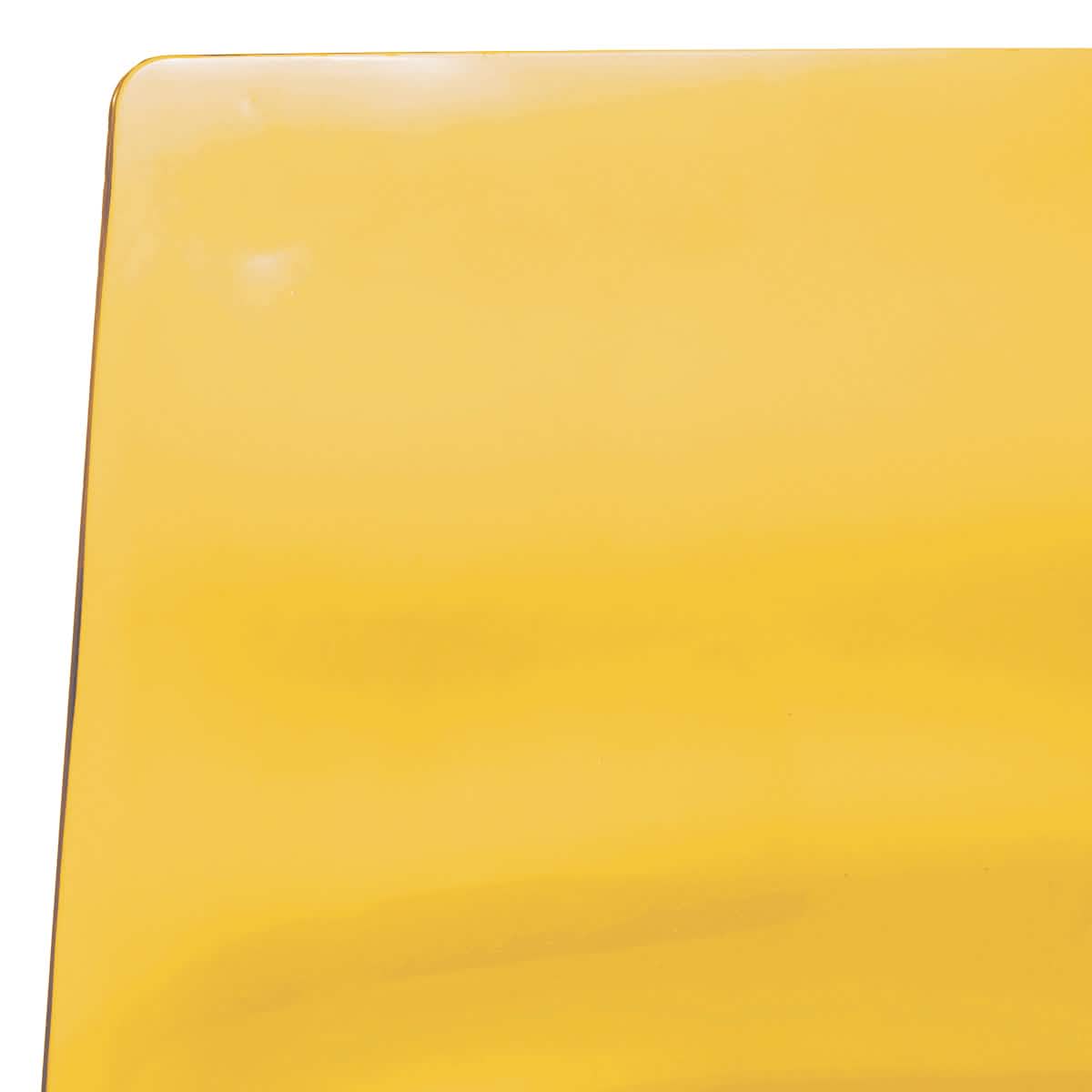 Astor Dining Chairs with ABS Plastic Seats in Black Stainless Steel Set of 2