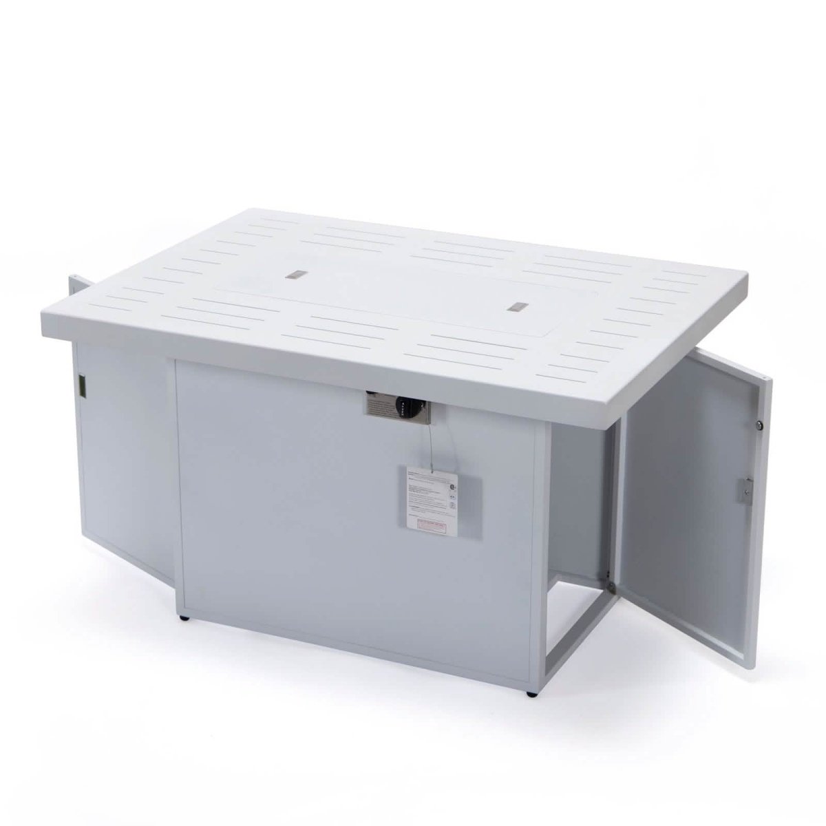 Chelsea Patio Modern Black Aluminum Propane Fire Pit Table