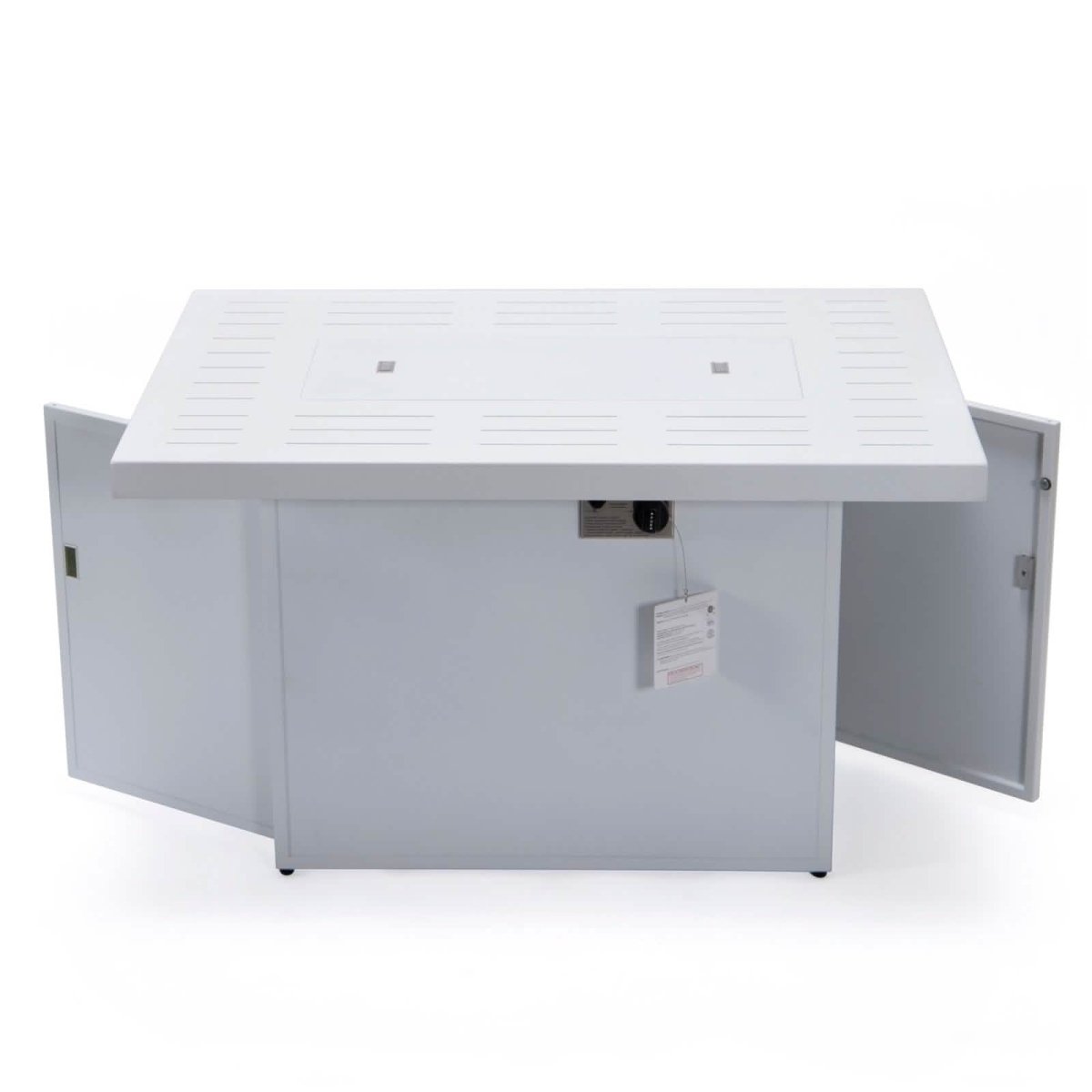 Chelsea Patio Modern Black Aluminum Propane Fire Pit Table