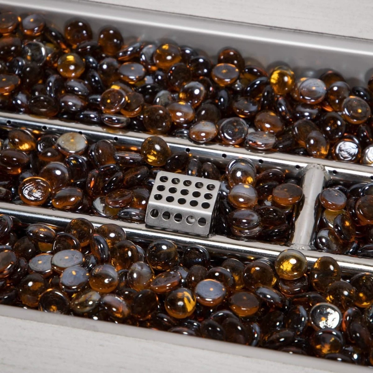 Chelsea Patio Modern Black Aluminum Propane Fire Pit Table