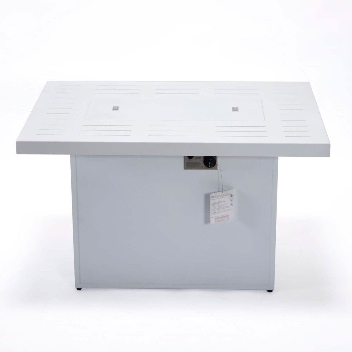 Chelsea Patio Modern Black Aluminum Propane Fire Pit Table