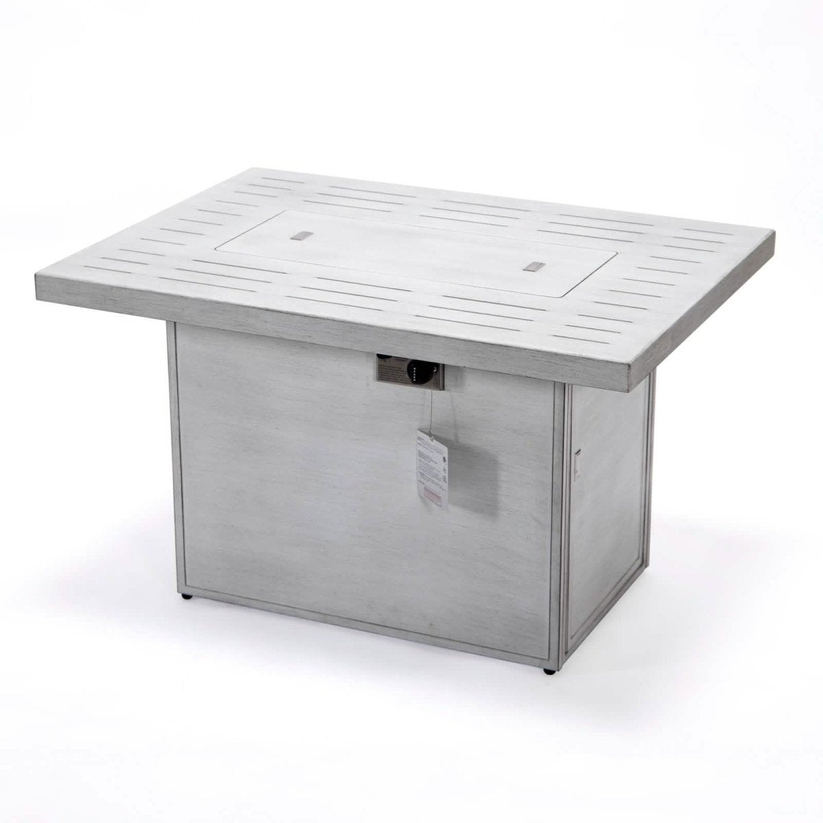 Chelsea Patio Modern Black Aluminum Propane Fire Pit Table