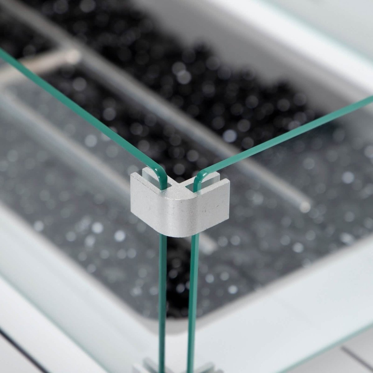 Chelsea Patio Modern Black Aluminum Propane Fire Pit Table