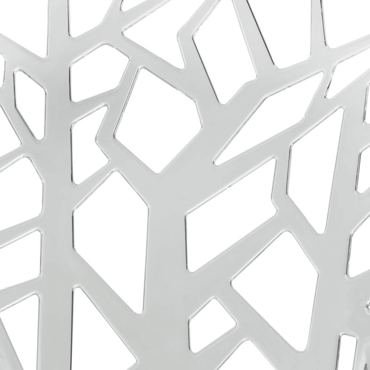 Cornelia Modern ABS Plastic Stackable Dining Chair with Cut - Out Tree Design