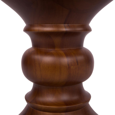 LeisureMod Madison Accent Side End Table in Walnut-Crolle
