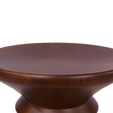 LeisureMod Madison Accent Side End Table in Walnut-Crolle