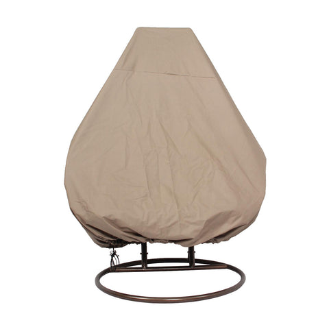 LeisureMod Hanging Egg Swing Chair Outdoor Fabric Cover