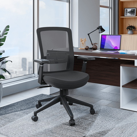 LeisureMod Ingram Modern Office Mesh Task Chair
