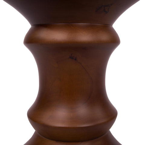 LeisureMod Madison Accent Side End Table in Walnut-Laurel