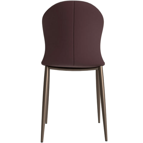 LeisureMod Mosaic Modern Dining Chair Upholstered Fabric Side Chair Foam Cushioned Modern Accent Chair with Metal Legs