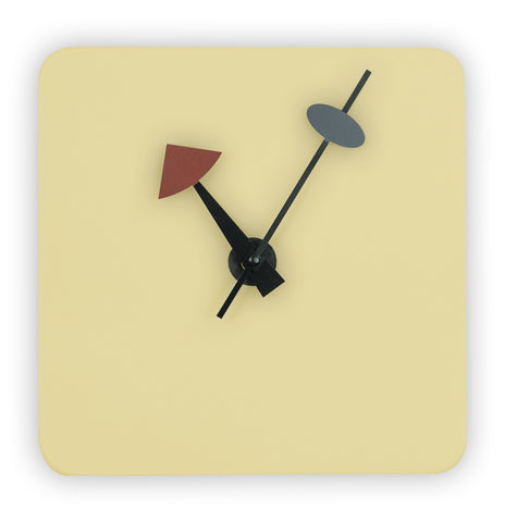 LeisureMod Manchester Modern Square Silent Non-Ticking Wall Clock