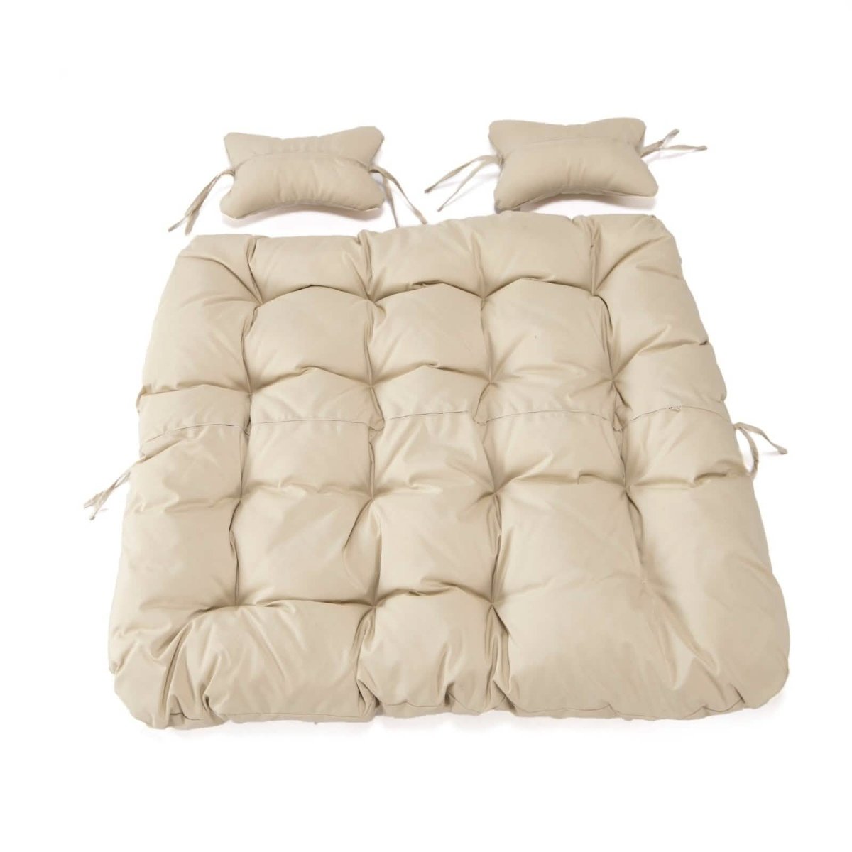 Modern Upholstered 2 Person Hanging Egg Swing Chair Cushion with Headrest