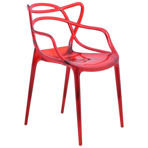LeisureMod Milan Modern Wire Design Dining Chair