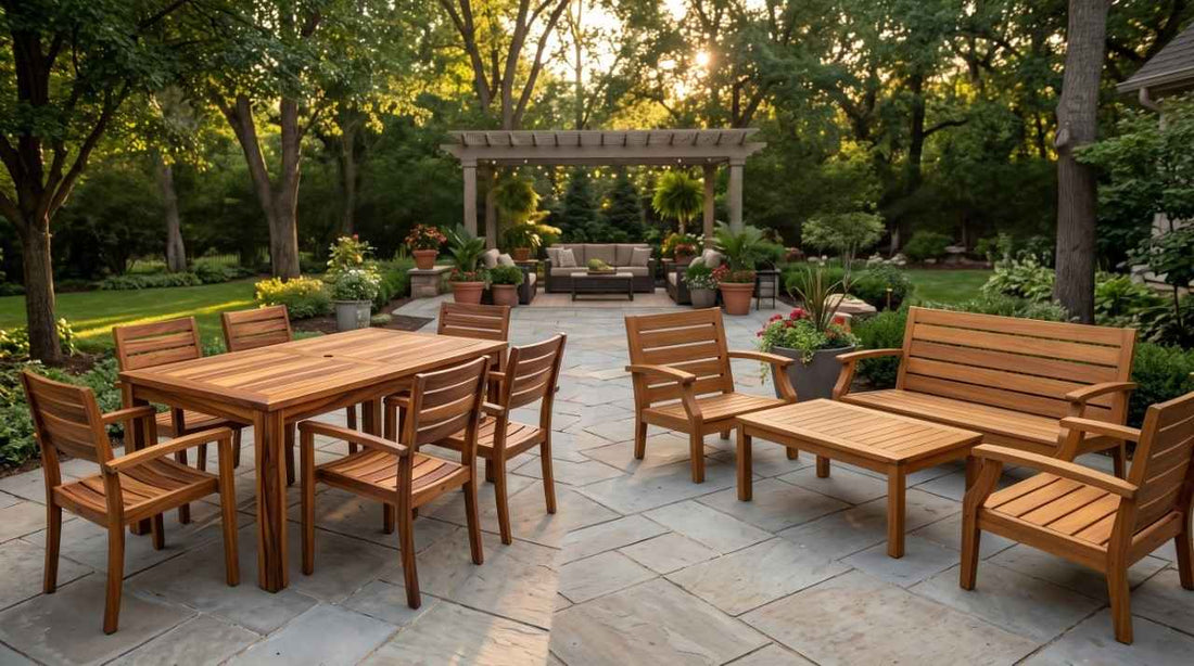Acacia wood vs teak wood outdoor patio furniture sets comparison
