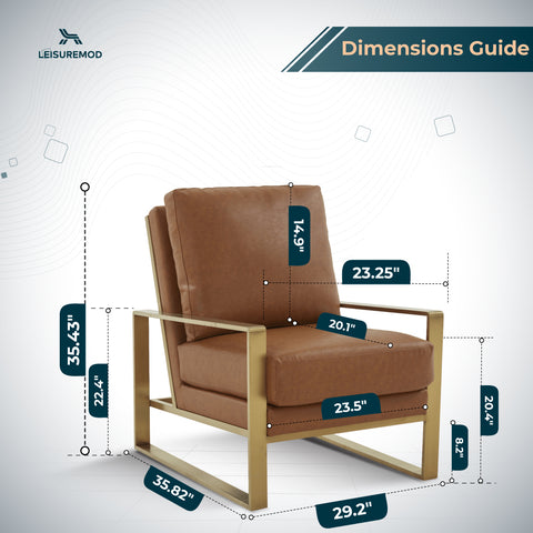 Jefferson Accent Armchair with Upholstered and Gold/Silver Metal Frame