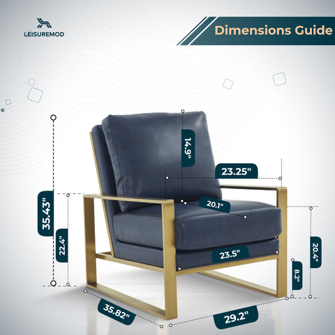 Jefferson Accent Armchair with Upholstered and Gold/Silver Metal Frame