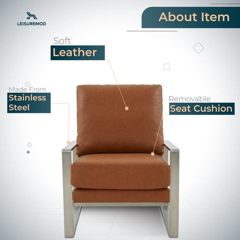 Jefferson Accent Armchair with Upholstered and Gold/Silver Metal Frame
