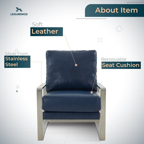 Jefferson Accent Armchair with Upholstered and Gold/Silver Metal Frame