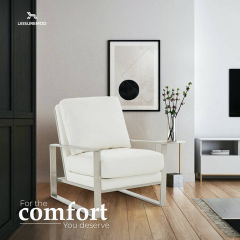 Jefferson Accent Armchair with Upholstered and Gold/Silver Metal Frame
