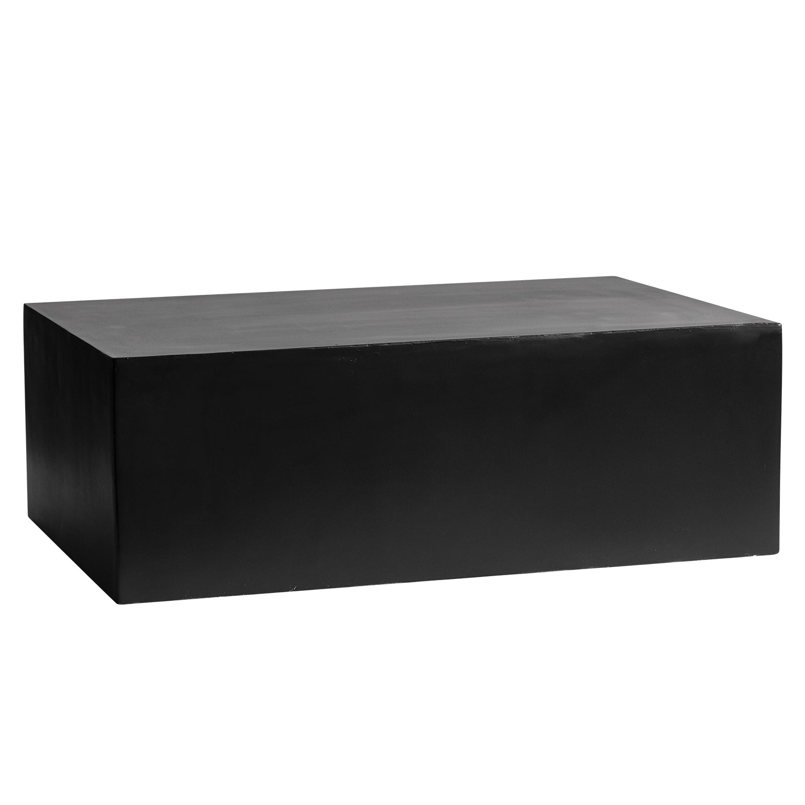 Maya Collection Fiberstone Outdoor/Indoor Rectangular Coffee Table in Travertine