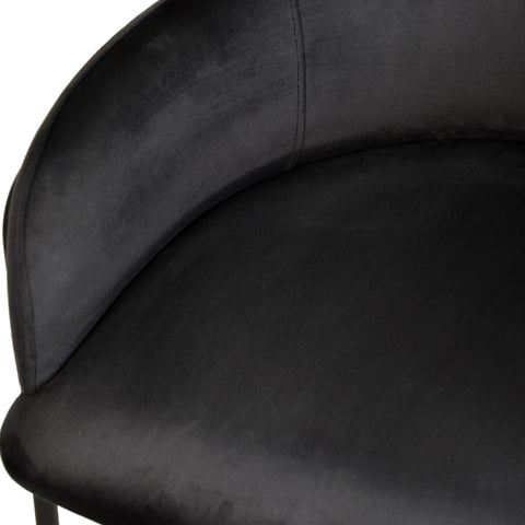 Axis 40" Bar Stool with Ergonomic Design, Powder-Coated Base, and Footrest in Black/Gold