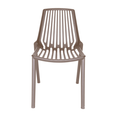 Acken Mid Century Modern Plastic Stackable Dining Chair Set of 2