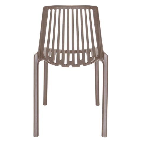 Acken Mid Century Modern Plastic Stackable Dining Chair Set of 2