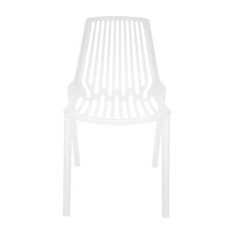 Acken Mid Century Modern Plastic Stackable Dining Chair Set of 2