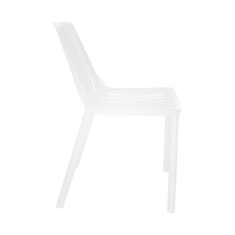 Acken Mid Century Modern Plastic Stackable Dining Chair Set of 2