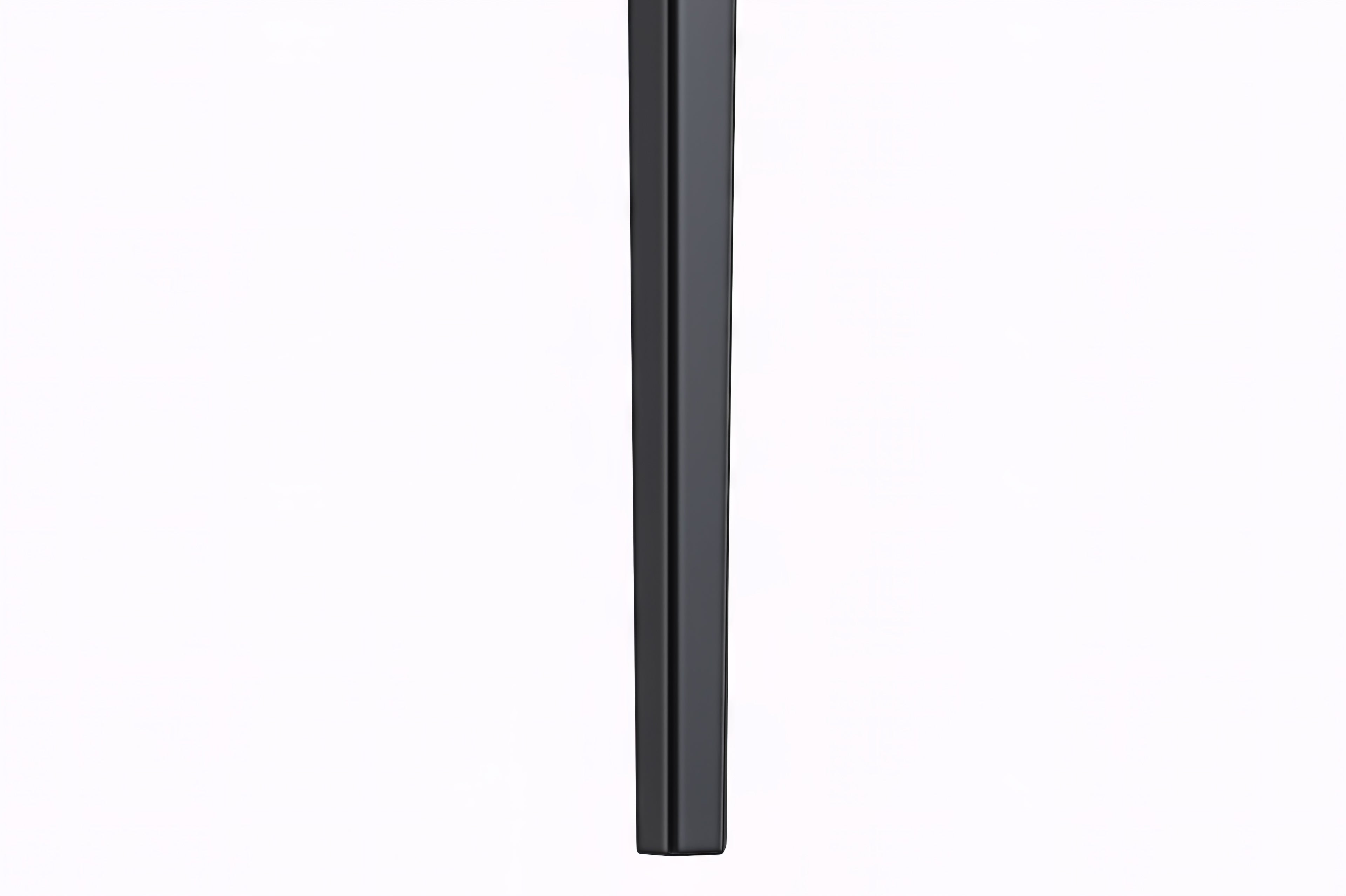 Avo Rectangular Dining Table with Sintered Stone/Glass Tabletop in Black Aluminum Base