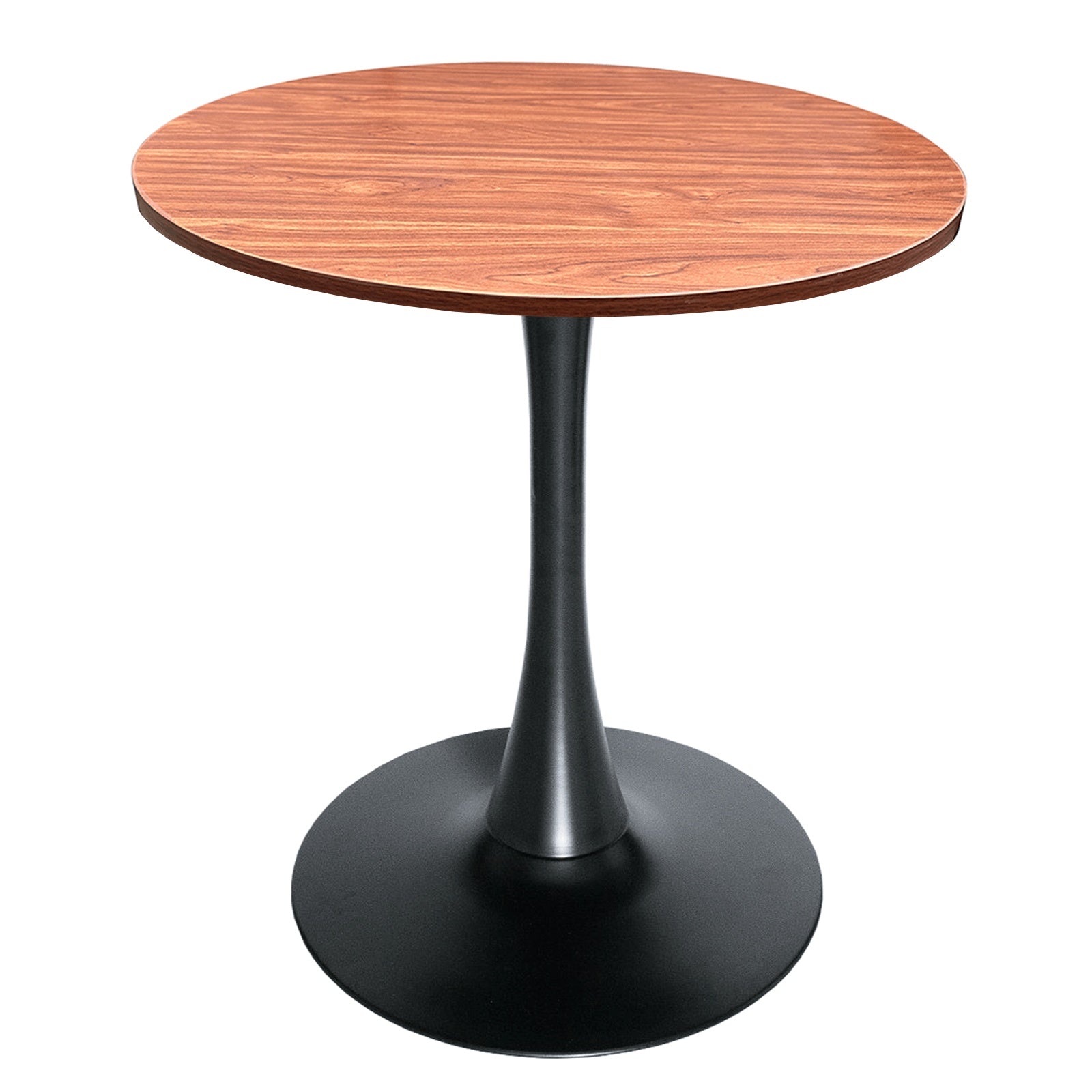 Bristol Round Dining Table with MDF/Sintered Stone/Glass Tabletop in Black Steel Base