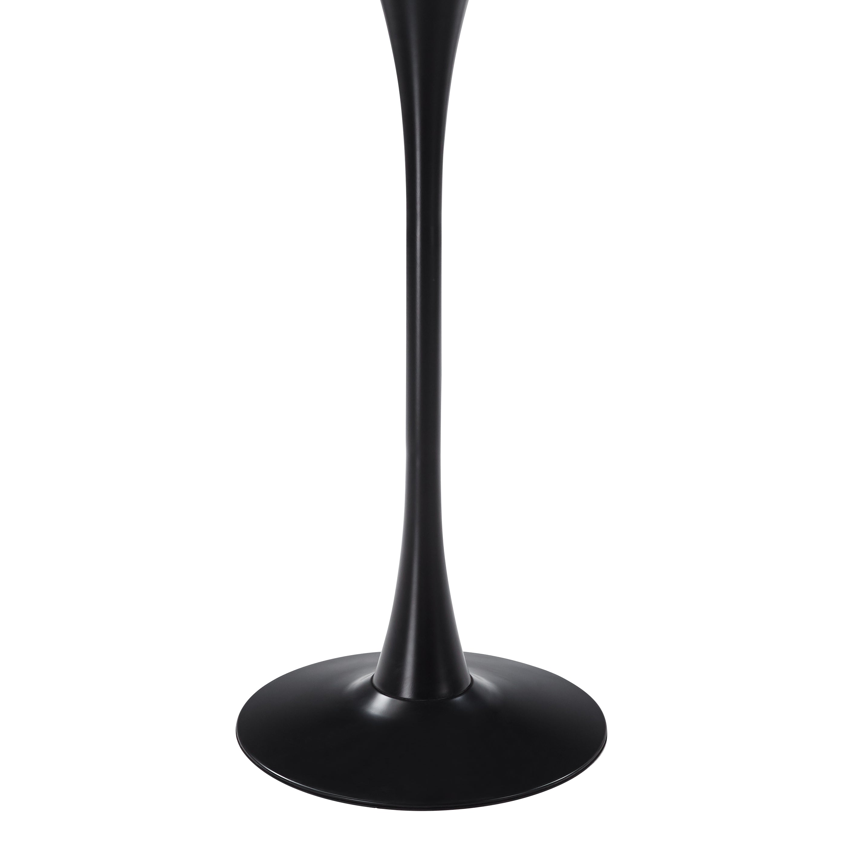 Bristol Round MDF Wood Tabletop Bar Height Table with Steel Base