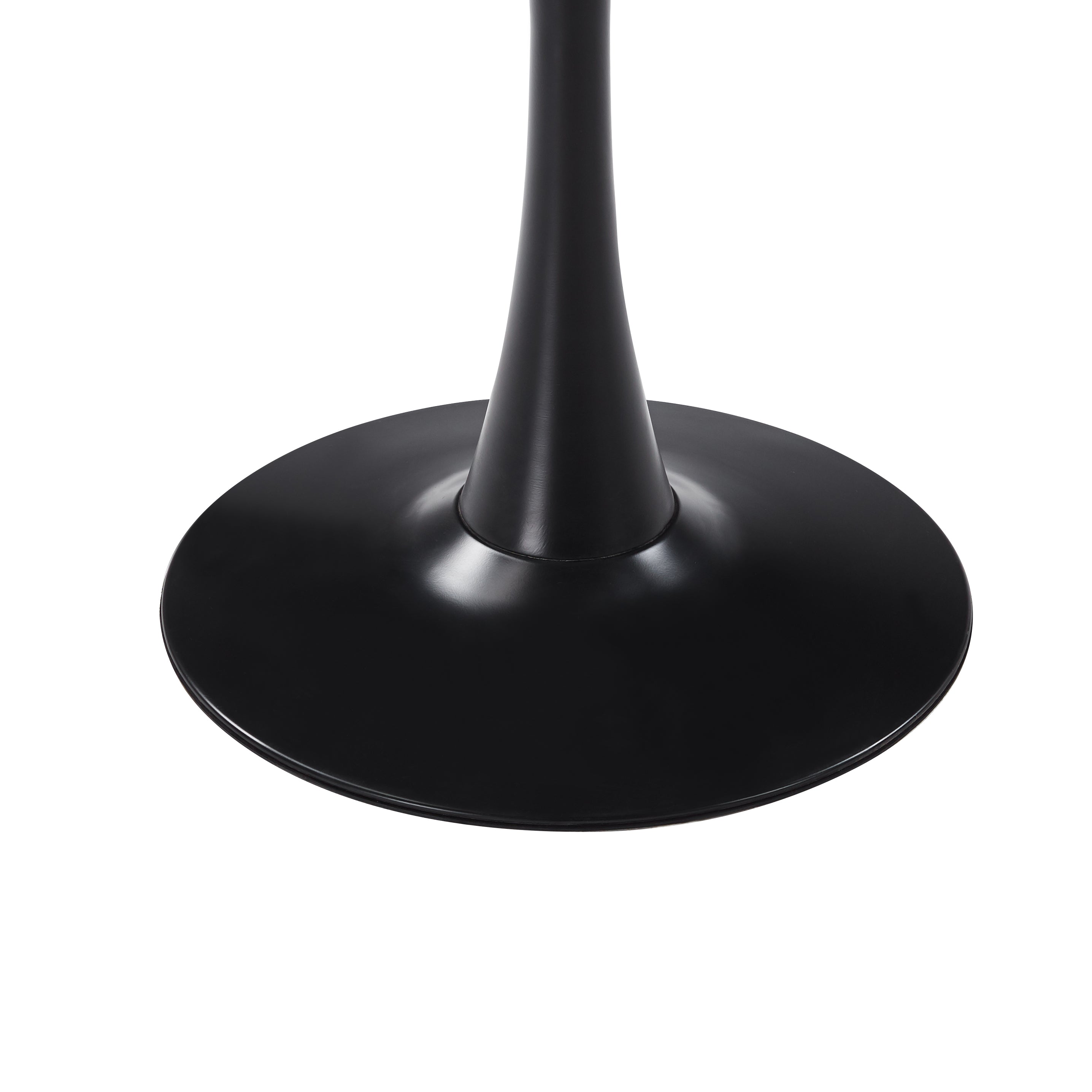 Bristol Round MDF Wood Tabletop Bar Height Table with Steel Base