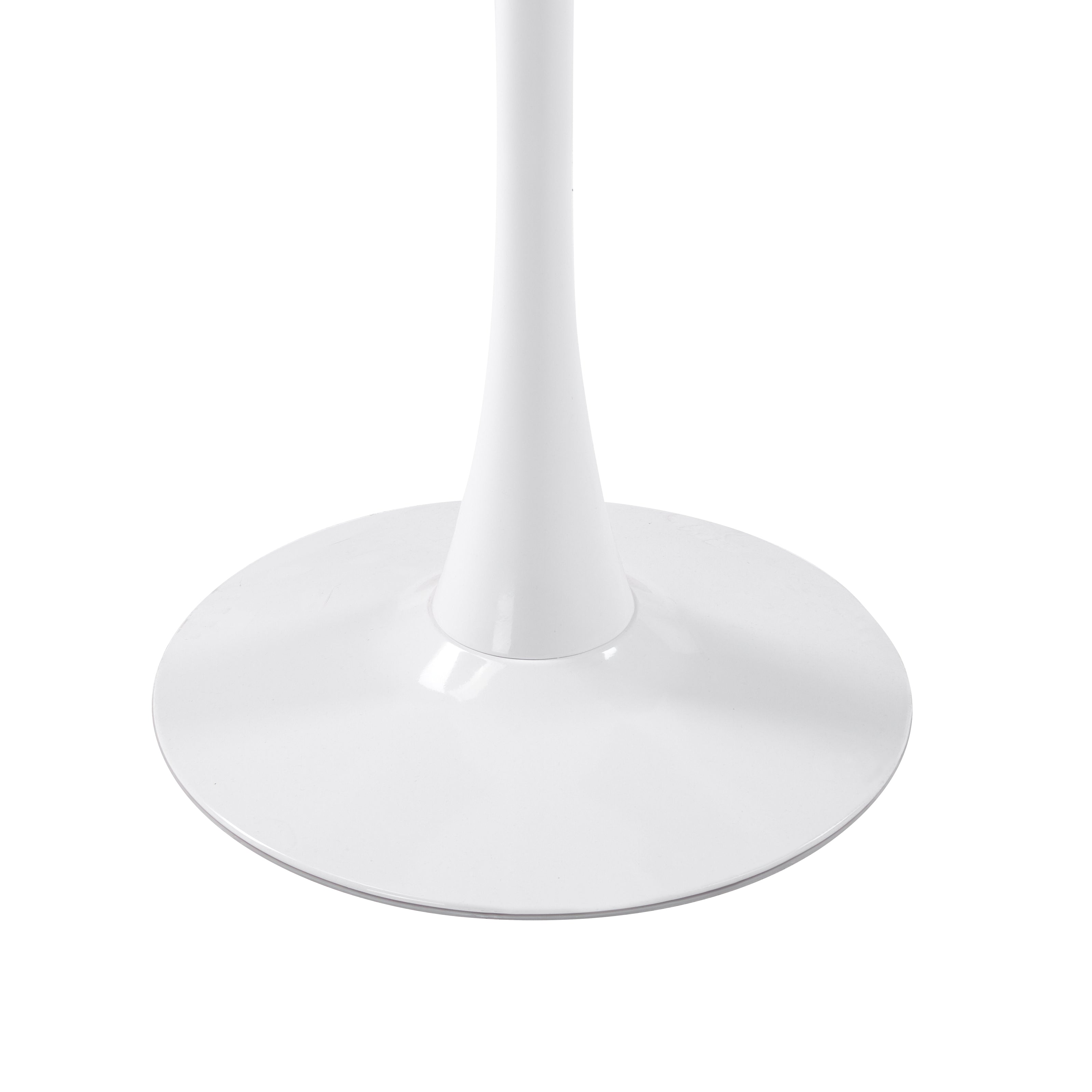 Bristol Round MDF Wood Tabletop Bar Height Table with Steel Base