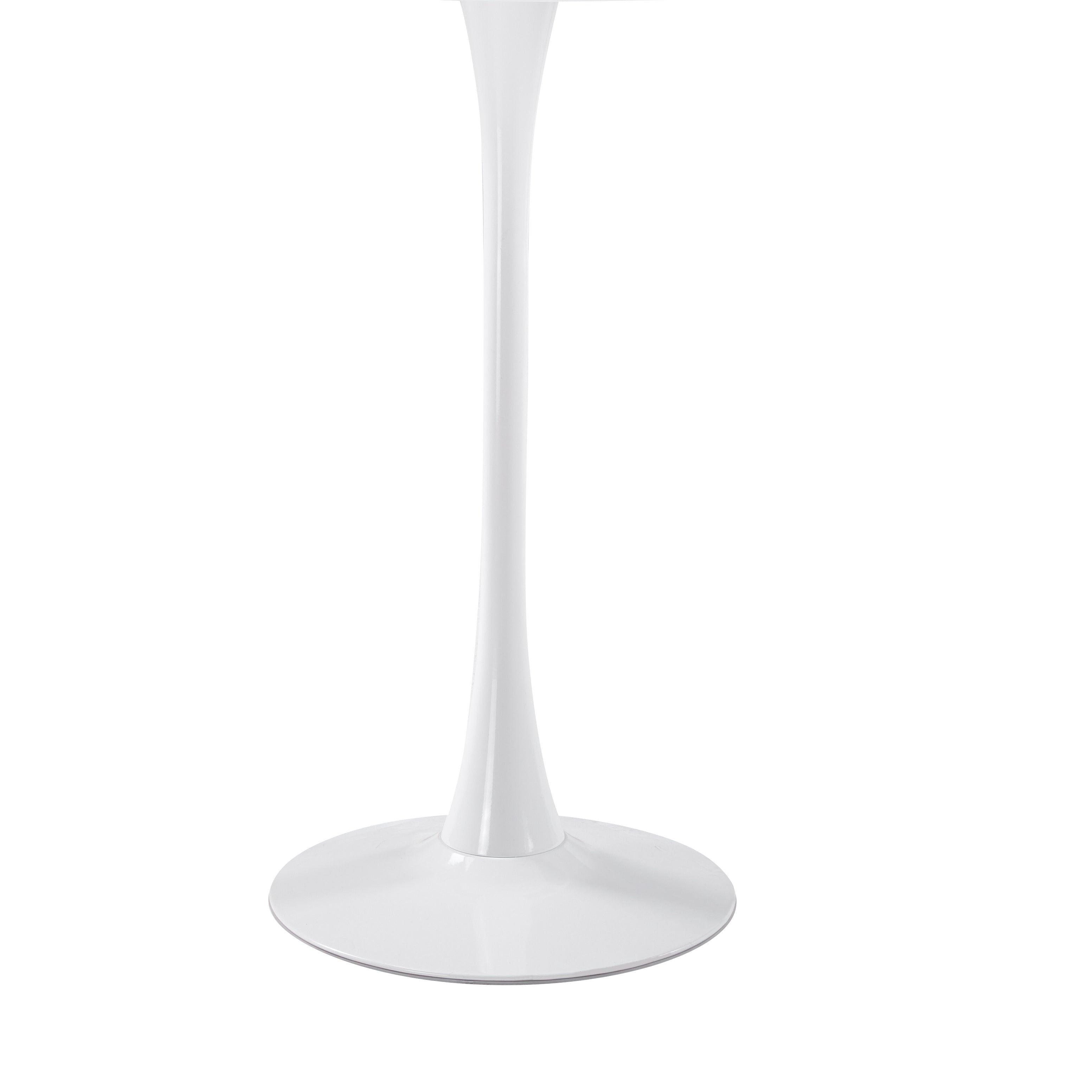Bristol Round MDF Wood Tabletop Bar Height Table with Steel Base