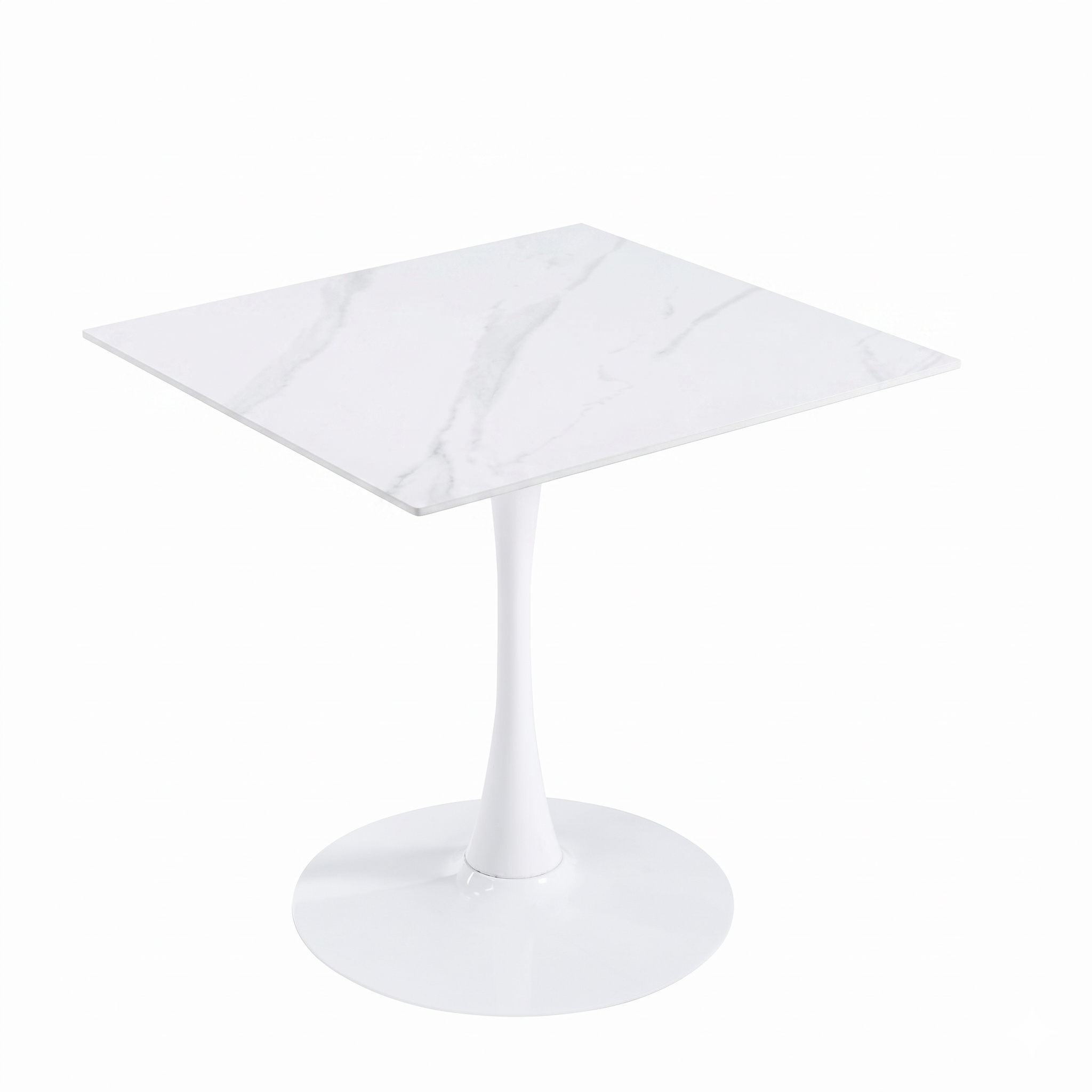 Bristol Square Dining Table with 35 in. Wide Sintered Stone Top and Steel Base