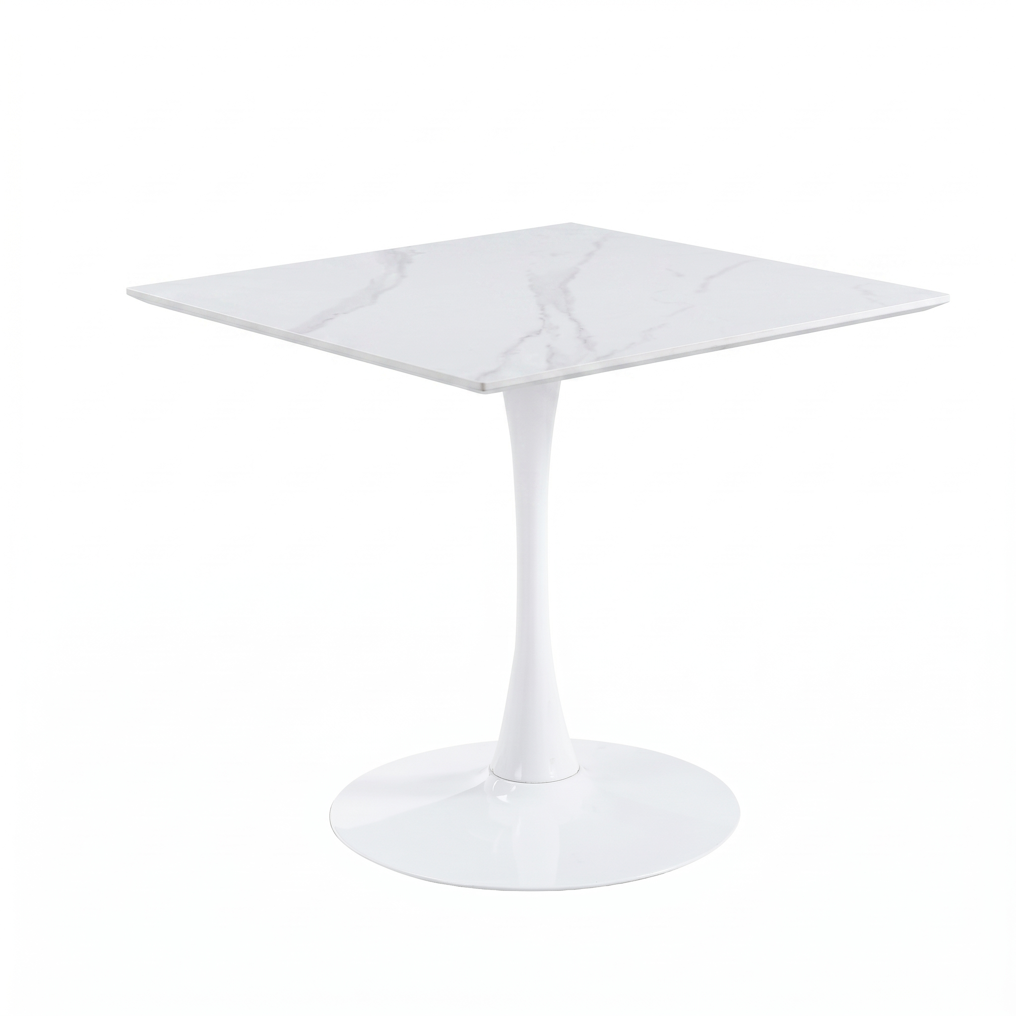 Bristol Square Dining Table with 35 in. Wide Sintered Stone Top and Steel Base