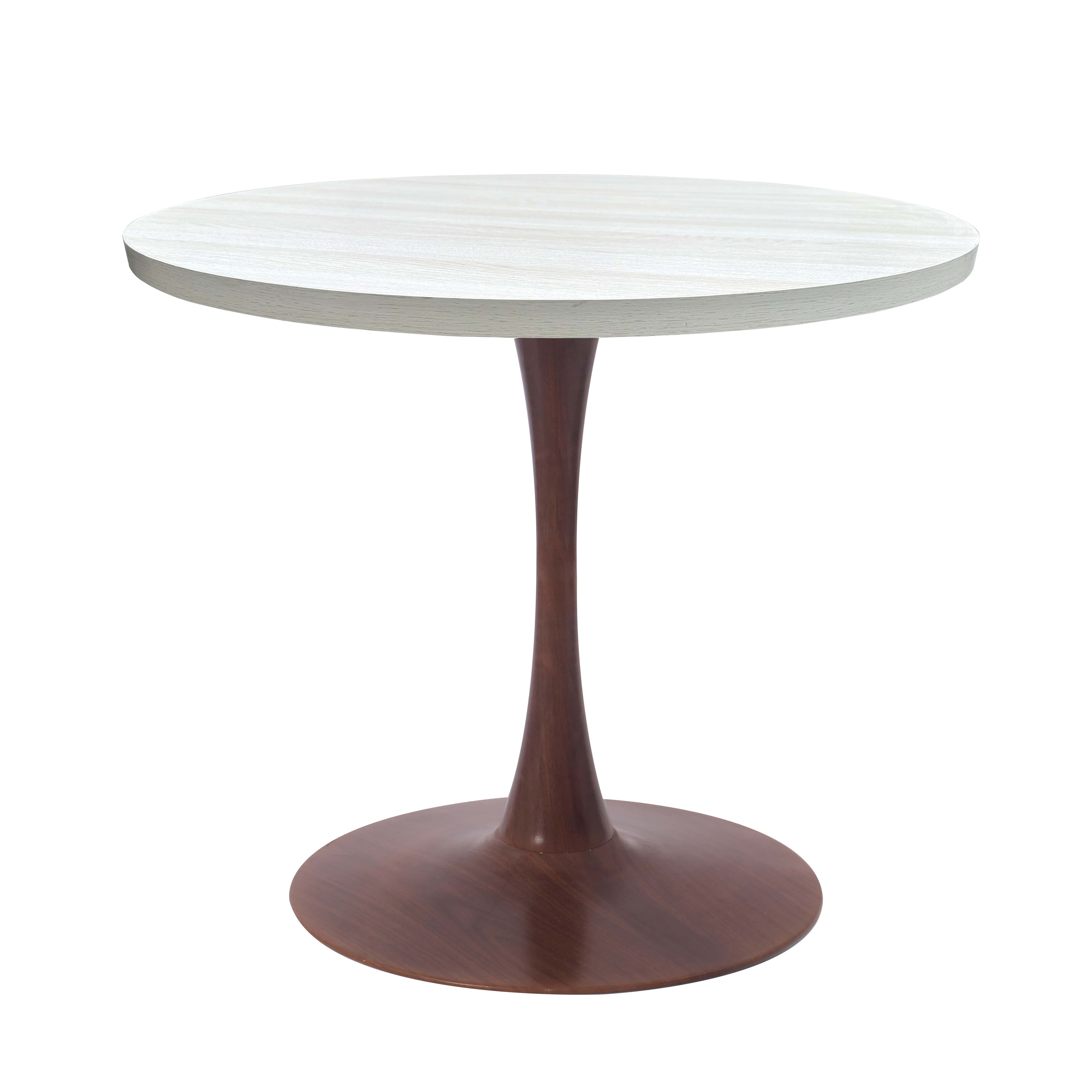 Bristol 24"/27"/31" Round Dining Table Wood Transfer Cherry/Natural/Walnut Base with MDF Table Top