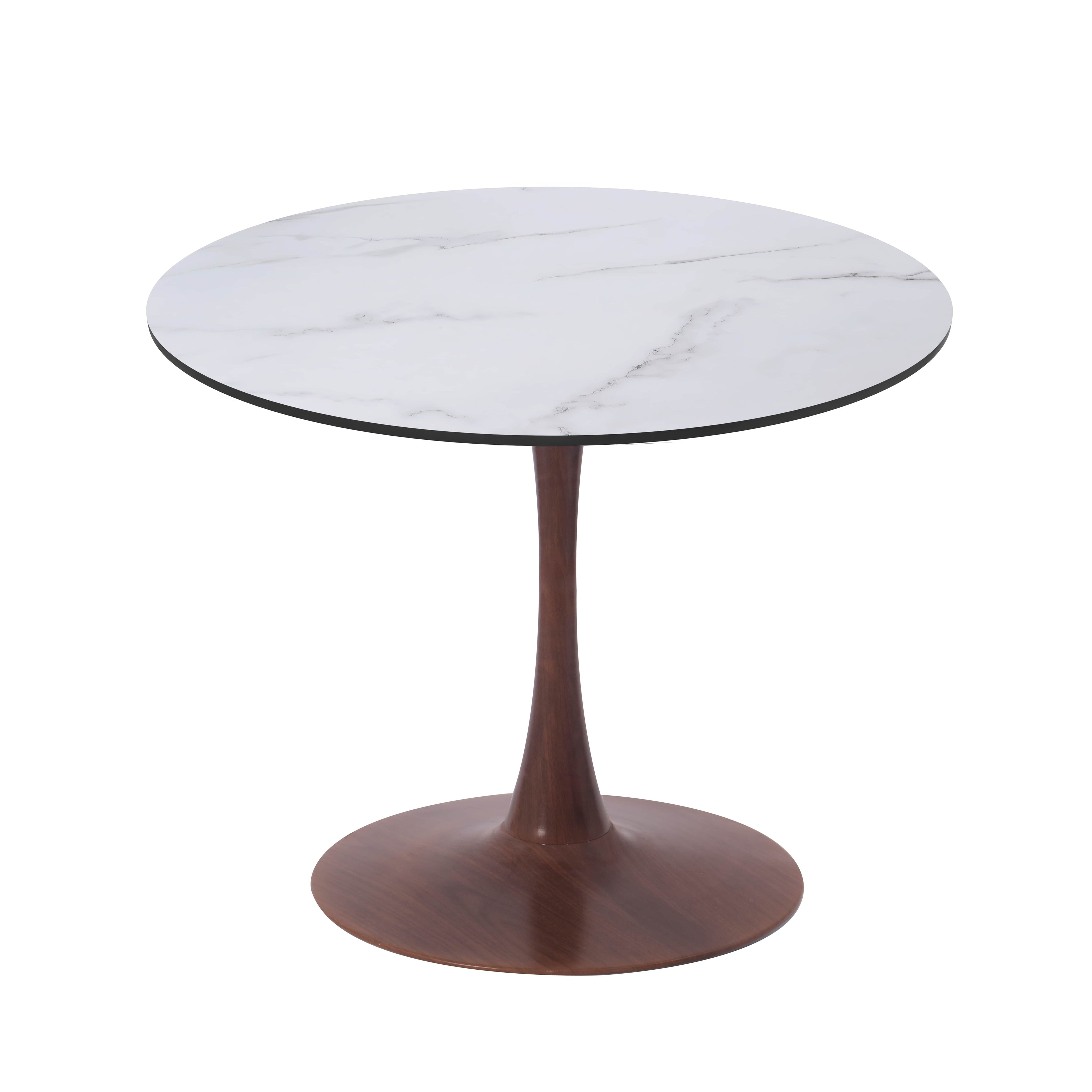 Bristol 24"/27"/31" Round Dining Table Wood Transfer Cherry/Natural/Walnut Base with MDF Table Top