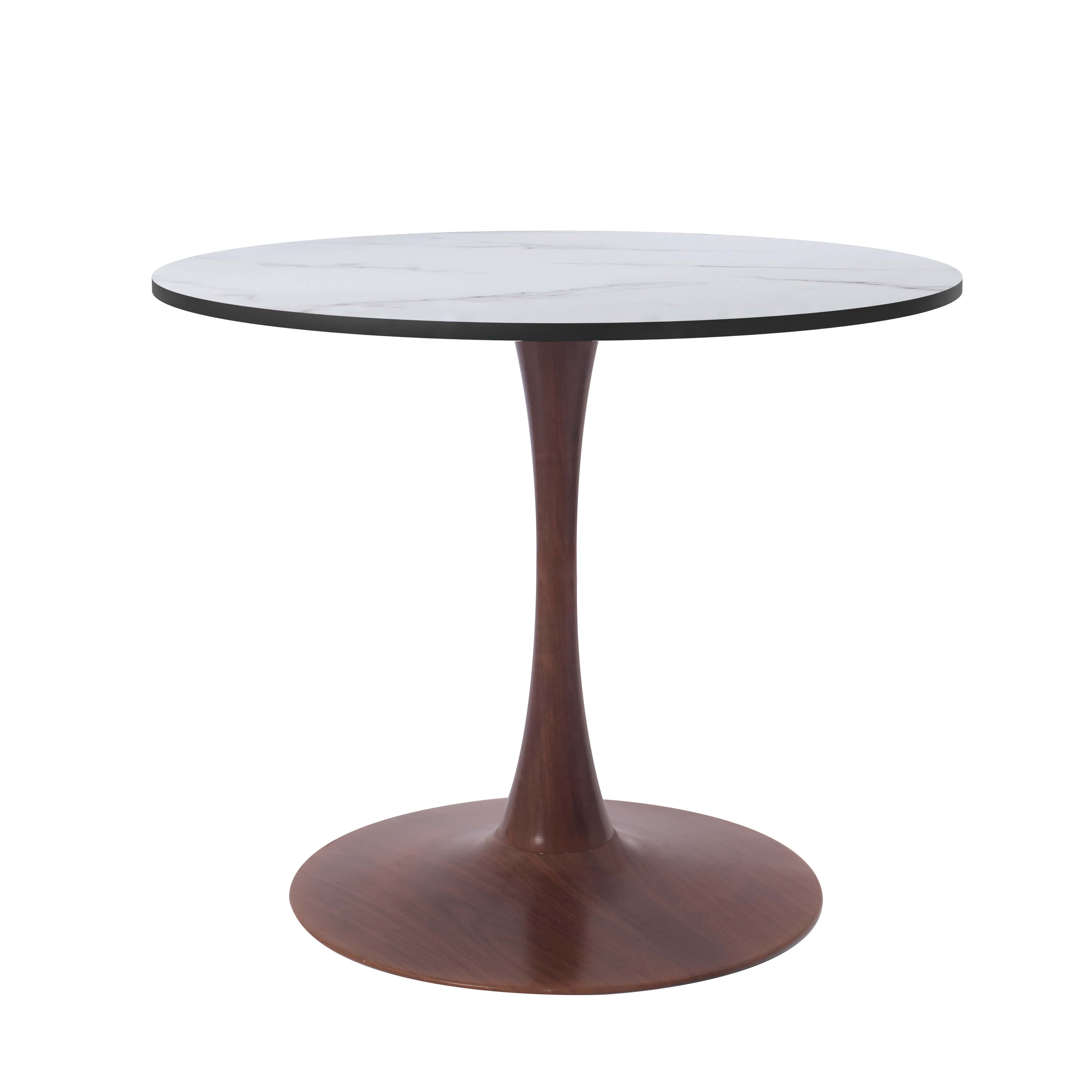 Bristol 24"/27"/31" Round Dining Table Wood Transfer Cherry/Natural/Walnut Base with MDF Table Top