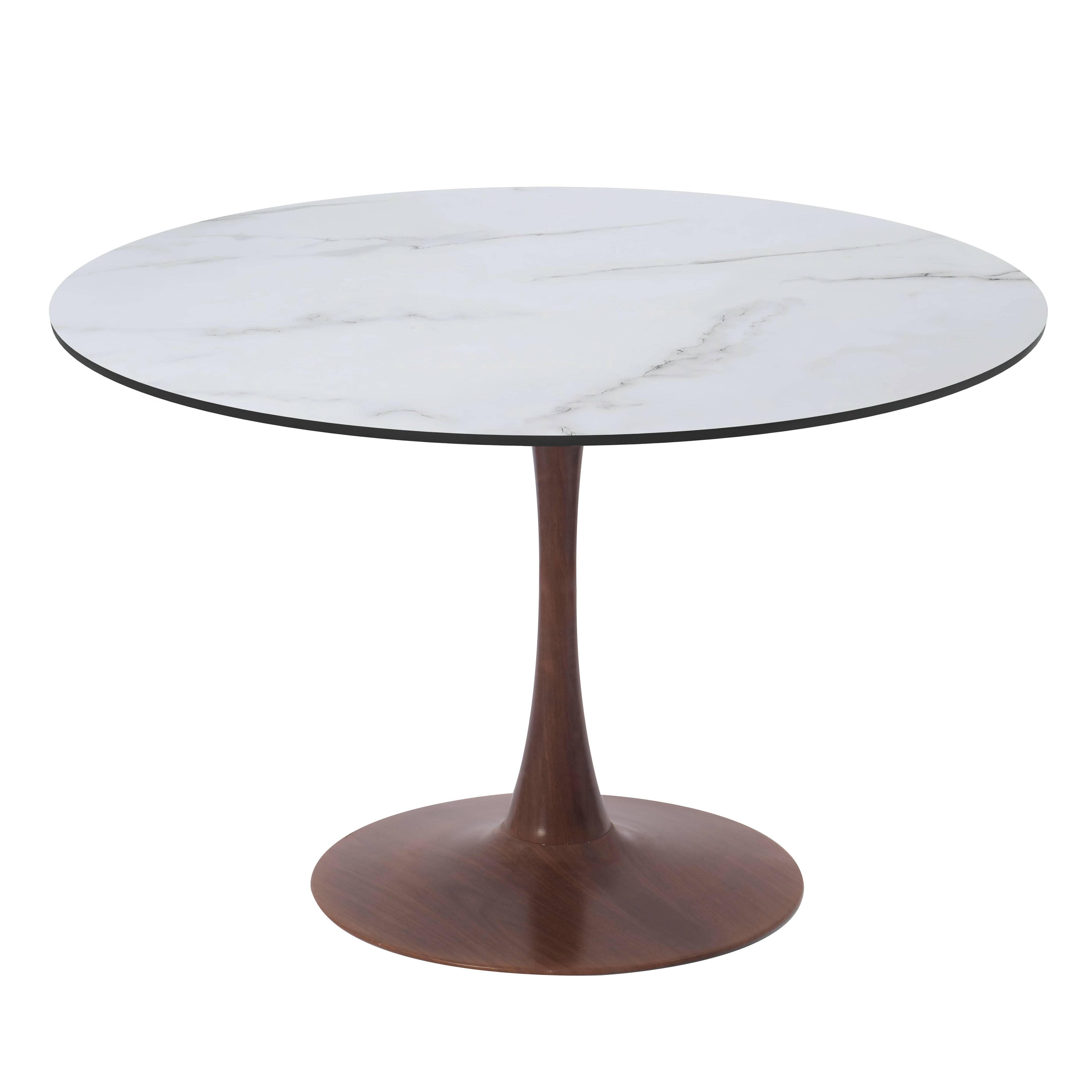 Bristol 35"/36"/40" Round Dining Table Wood Transfer Cherry/Natural/Walnut Base with MDF Table Top