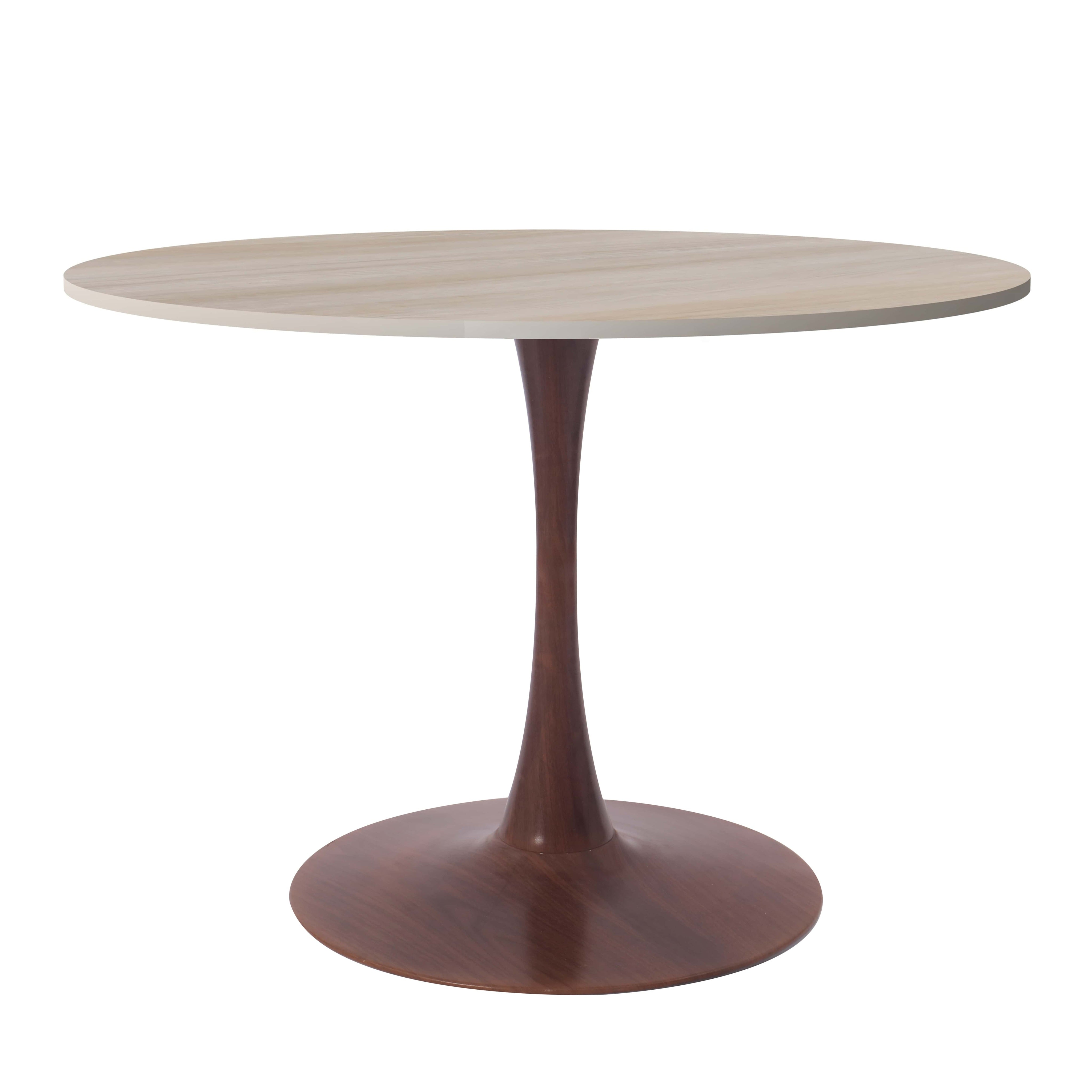 Bristol 35"/36"/40" Round Dining Table Wood Transfer Cherry/Natural/Walnut Base with MDF Table Top