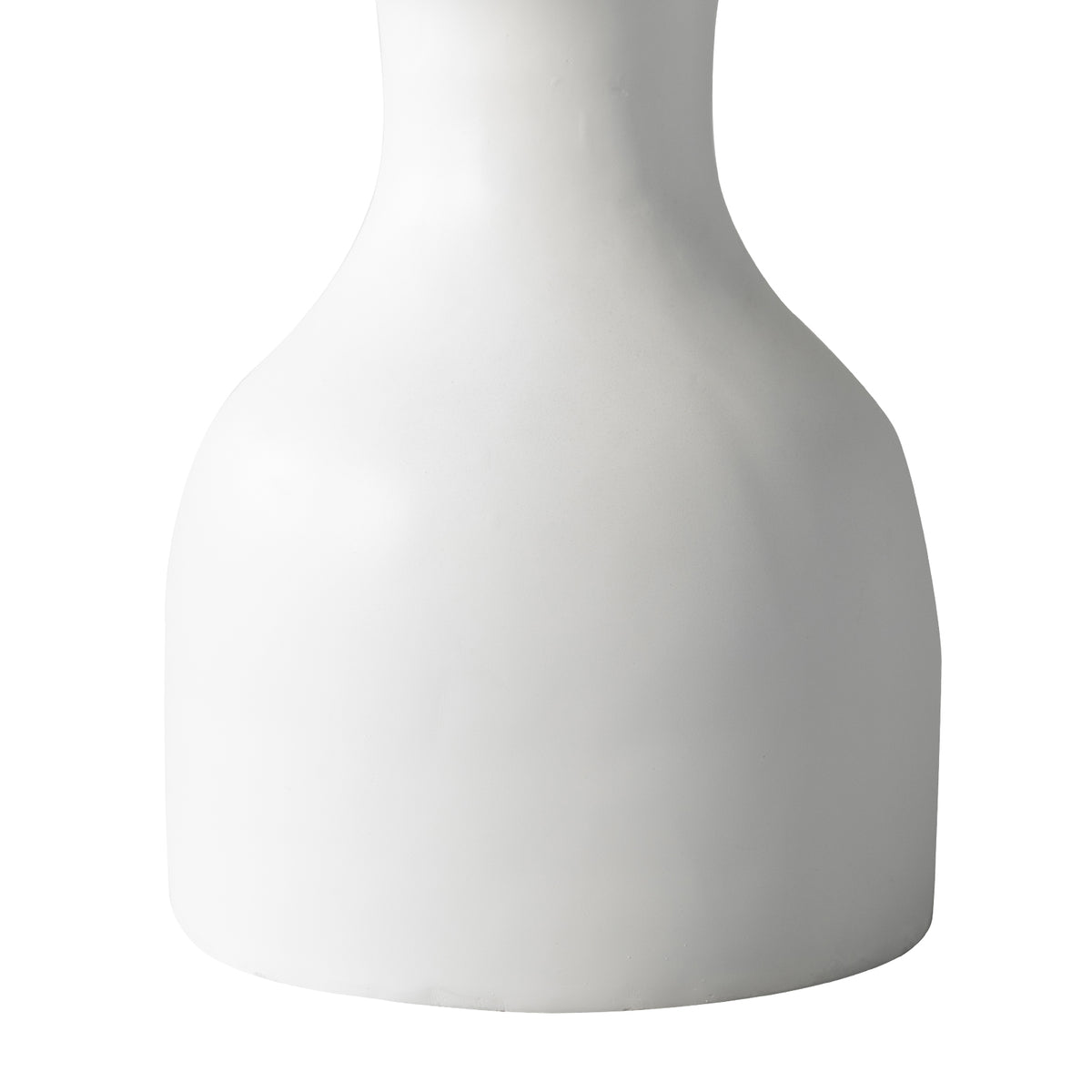 Calyx Sculptural Fiberstone Accent Side/End Table for Indoor and Outdoor
