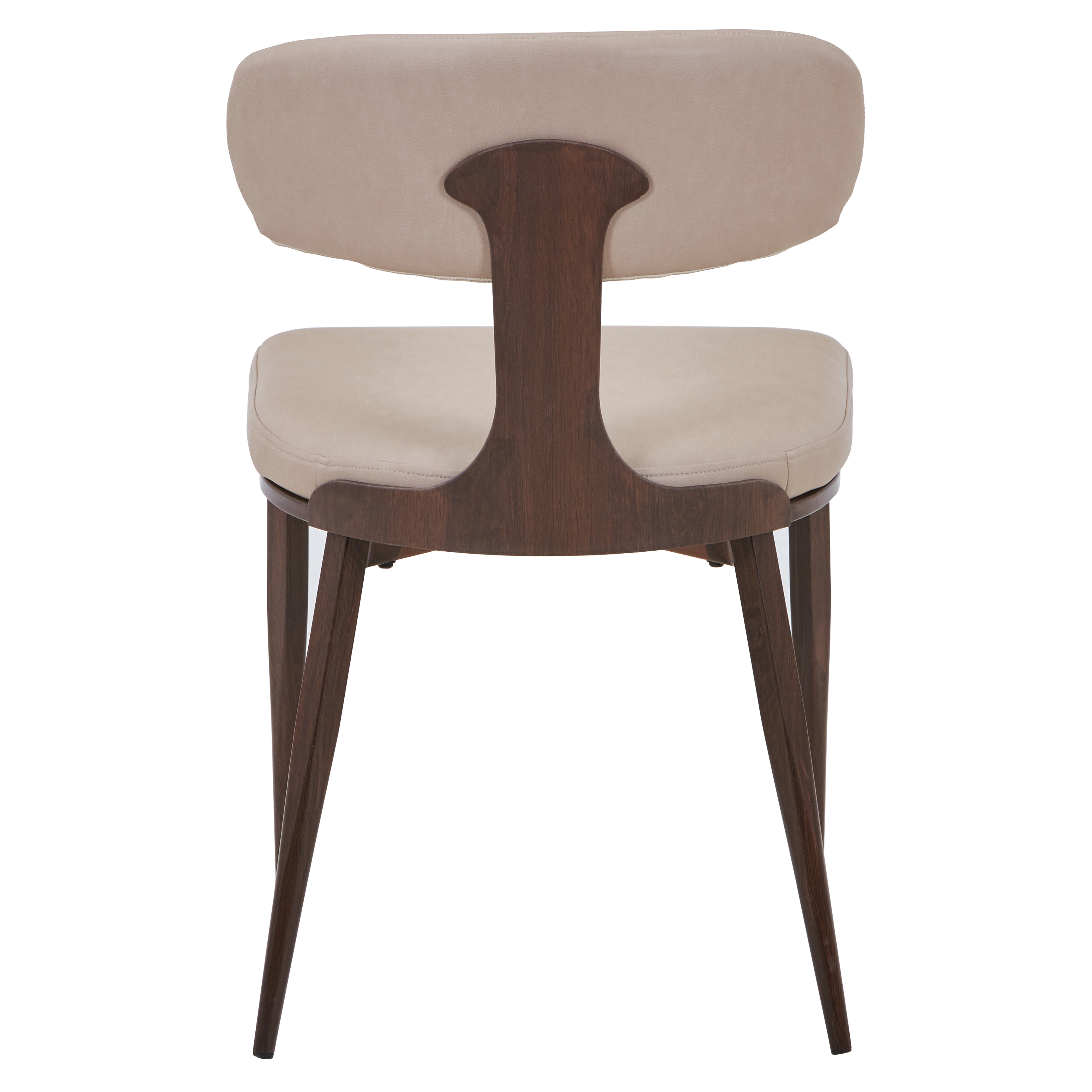 Dilenny Leather Dining Chair with Steel Legs