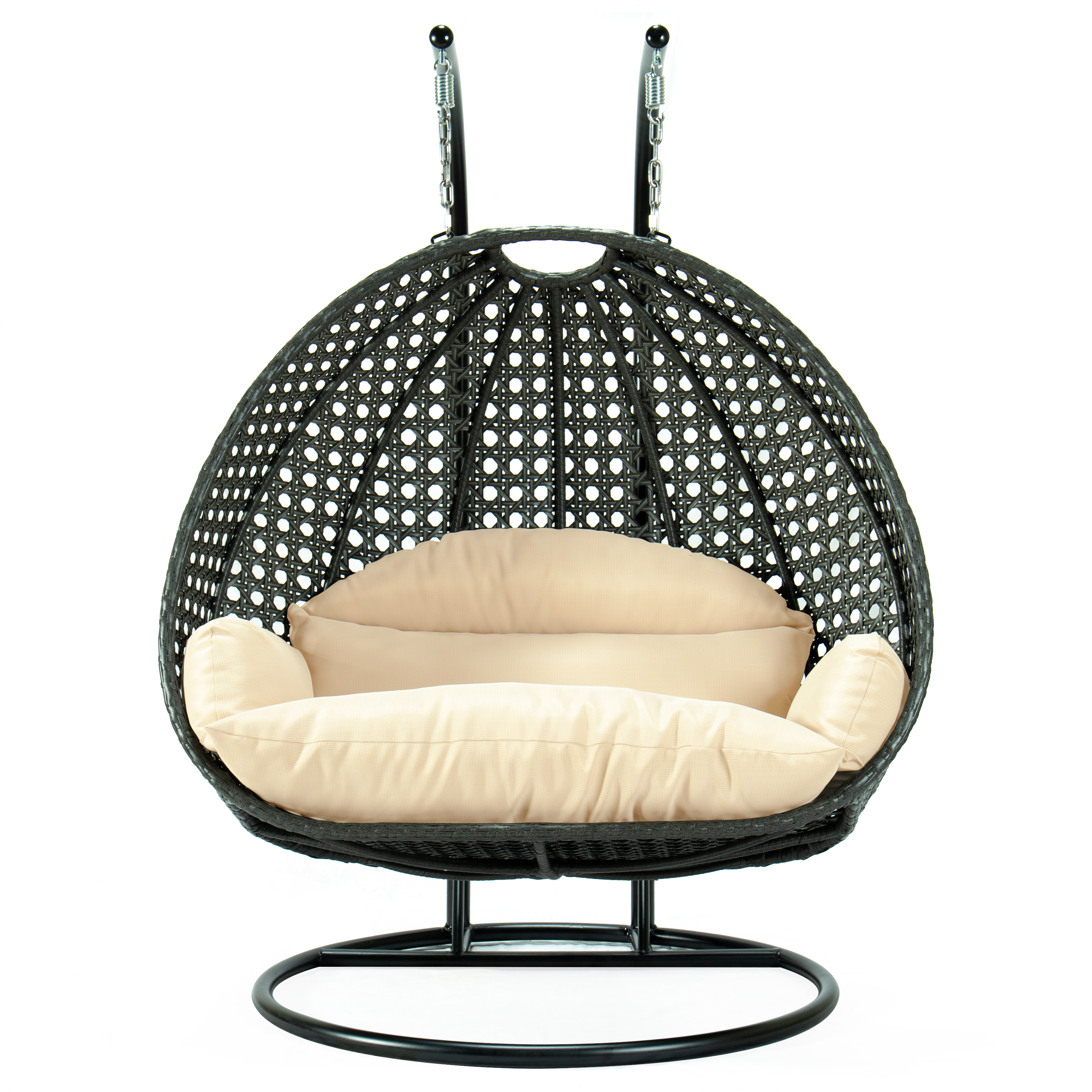 Modern Wicker Hanging Double Seater Egg Swing Chair