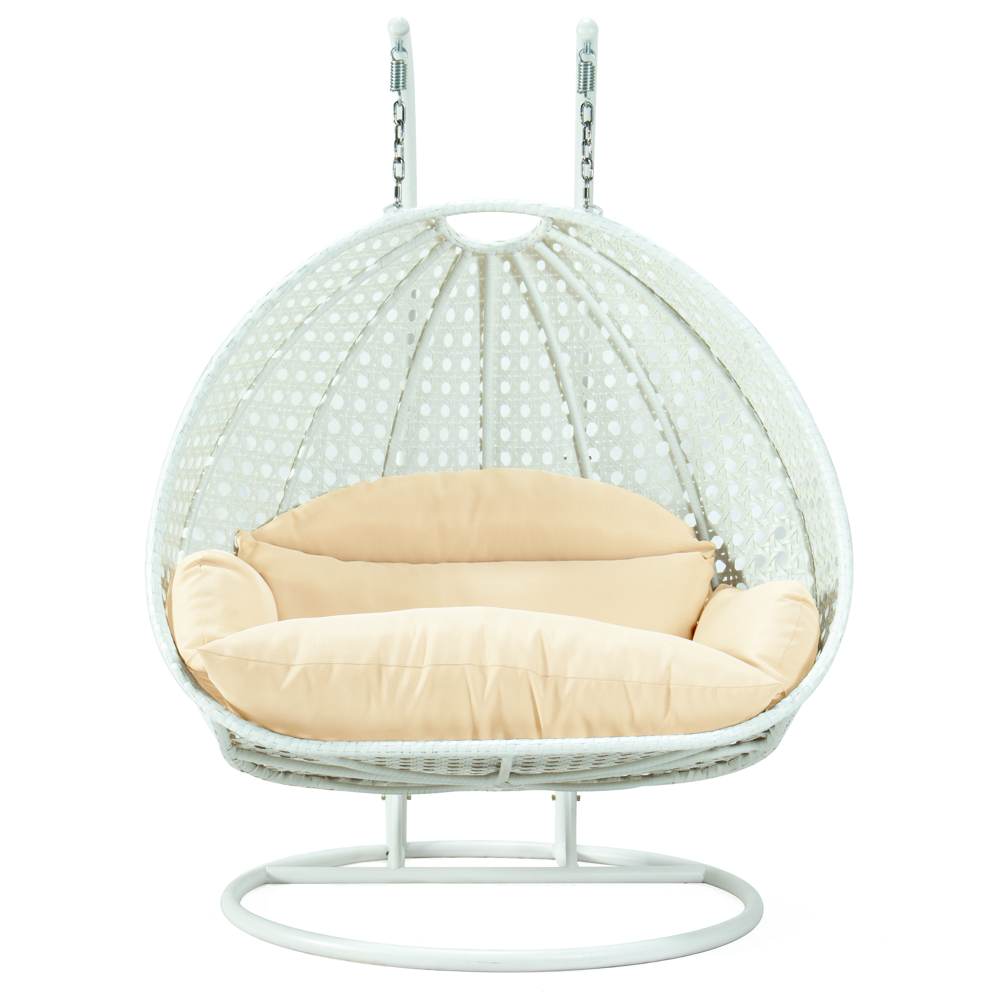 Modern Wicker Hanging Double Seater Egg Swing Chair
