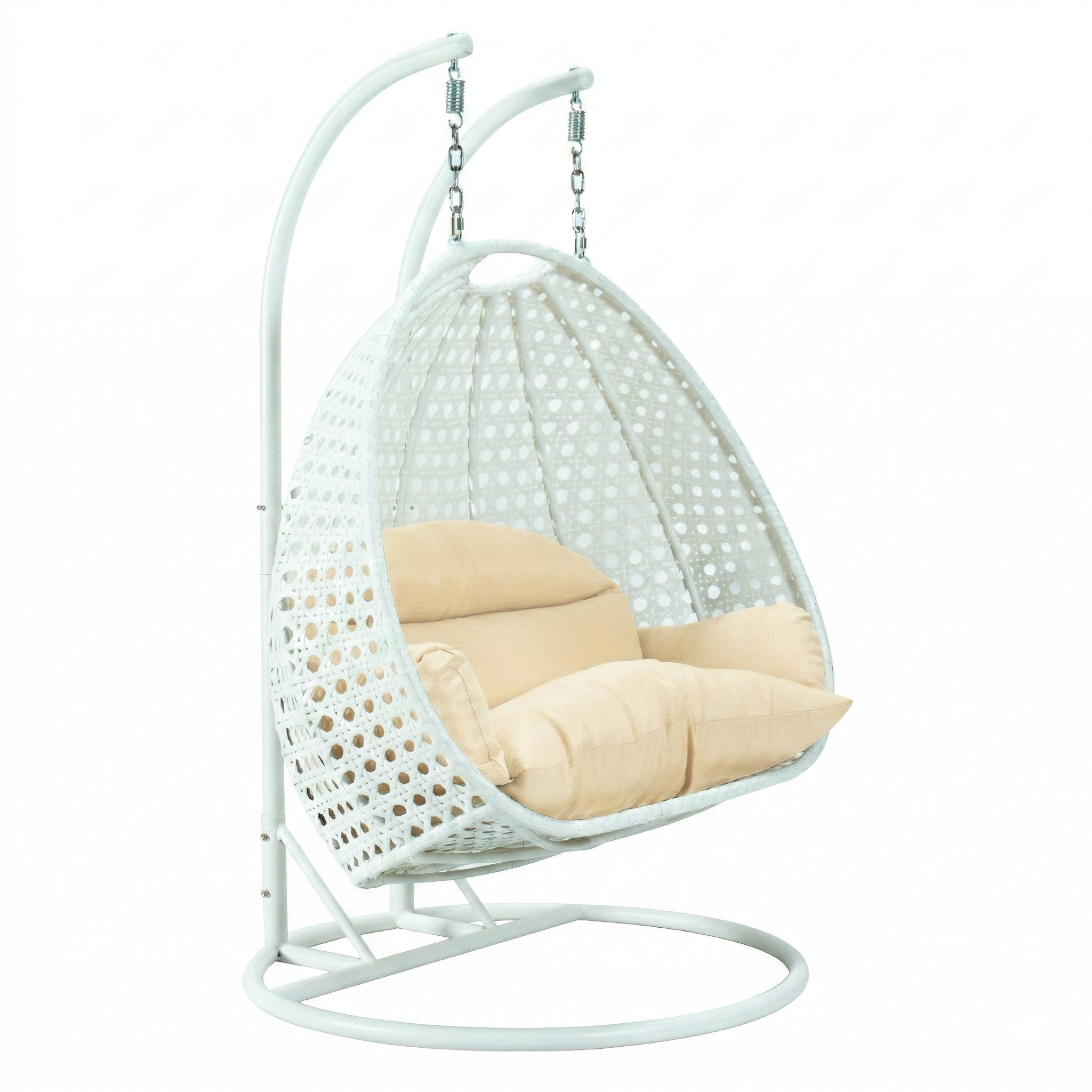 Modern Wicker Hanging Double Seater Egg Swing Chair