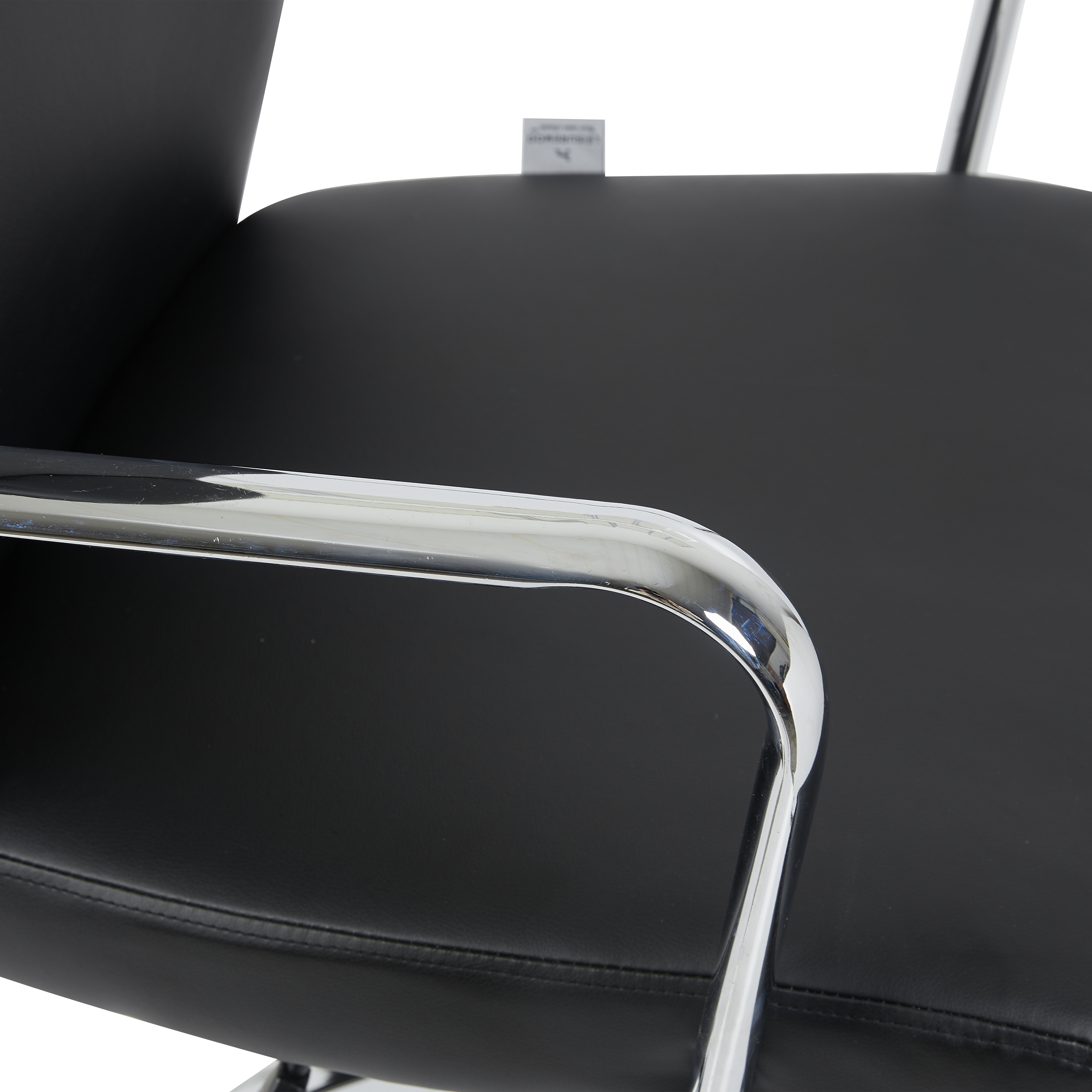 Flux Leather Office Chair Adjustable Height and Tilt with an Iron Frame