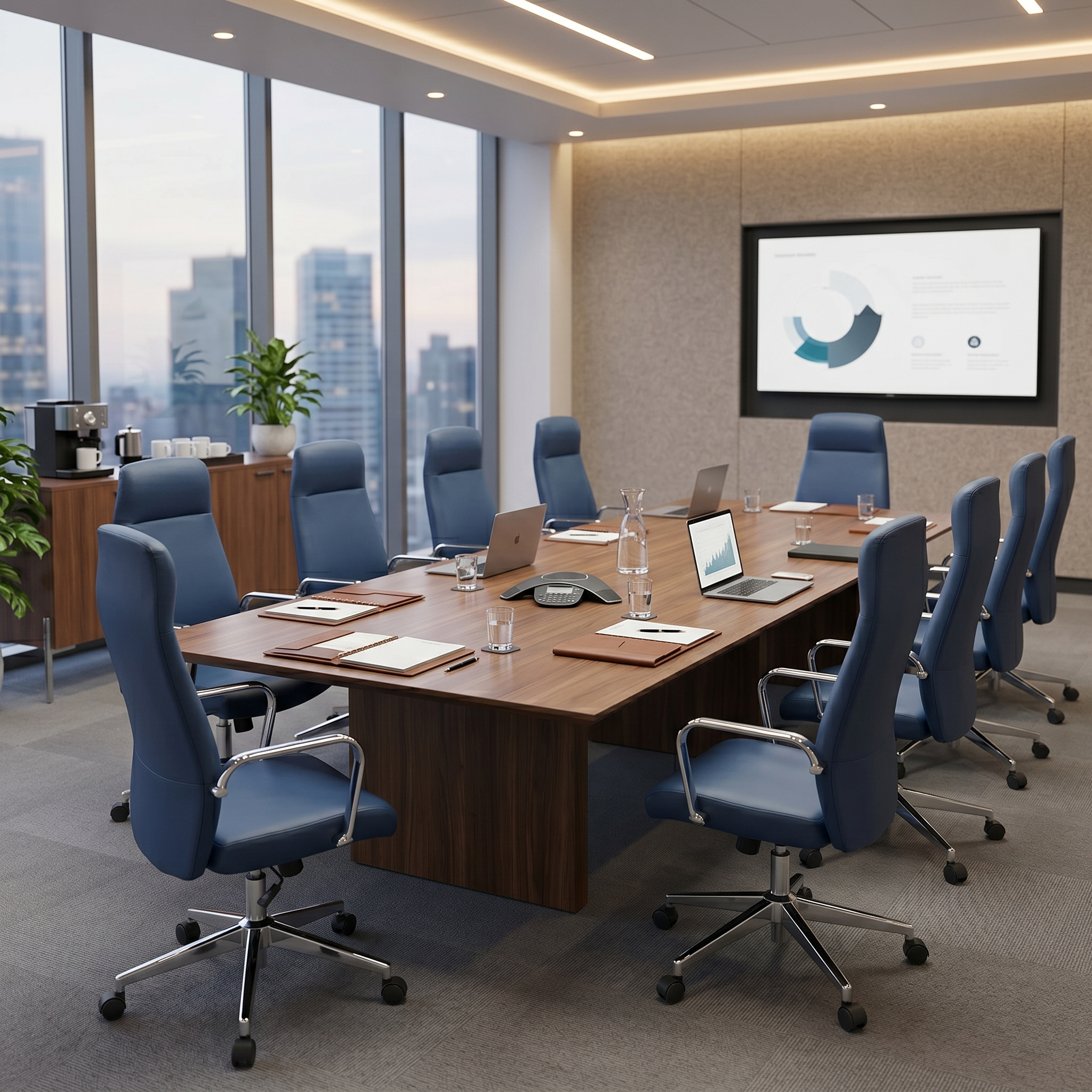 Flux Leather Office Chair Adjustable Height and Tilt with an Iron Frame